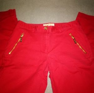 Michael Kors Red Leggings
